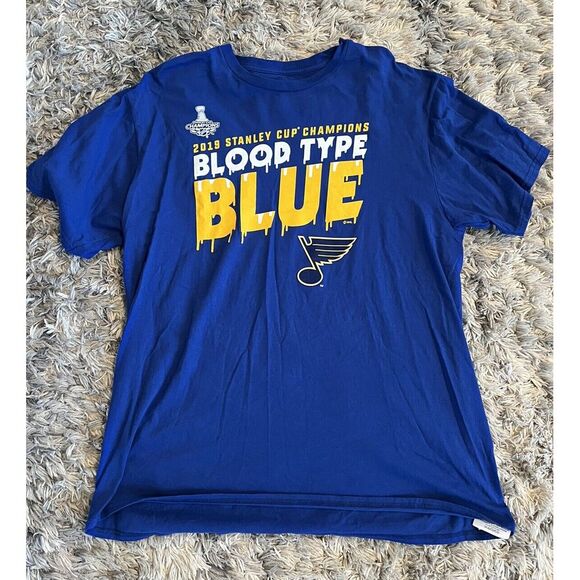 St. Louis Blues Fanatics NHL 2019 Stanley Cup Champions TShirt -Size XL - Picture 1 of 4